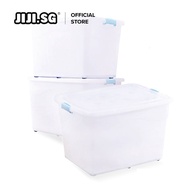 JIJI.SG Transparent Storage box Container Stackable 40L 65L 100L 145L Plastic