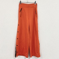 古著adidasKarlie Kloss 橙色喇叭運動褲，XS 碼