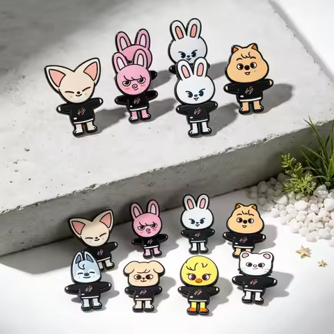 8/7pcs Enamel Pin Cartoon Anime Character Brooch Pines Lapel Pins Badge on Backpack Clothing Accesso