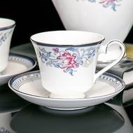 英國製Royal Doulton康乃馨2000細緻骨瓷白金紅茶杯咖啡杯盤