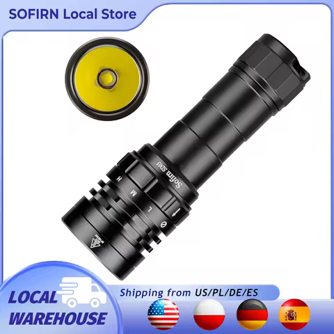 Sofirn SD05 Scuba Diving Flashlight XHP50.2 Super Bright 3000lm 21700 Battery Dive Torch with Magnet