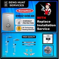 EUROPACE EWH11A1 INSTANT WATER HEATER + CLASSICLA TS7009 RAIN SHOWER  WITH REPLACE INSTALLATION