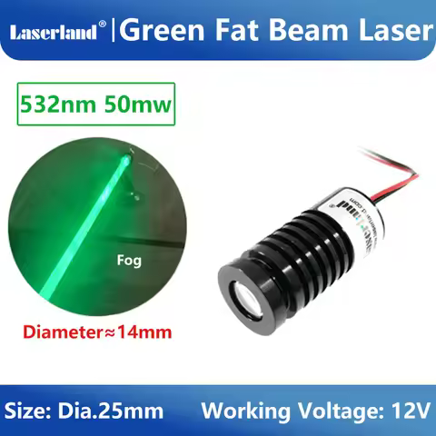 532nm 50mW Green Fat Beam Laser Module KTV Party Club Stage Effects