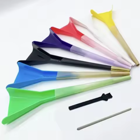Pre Rolled Cones Loader Funnel Tool Set Including 1pcs Cone Loader, 1pcs Cleaning Brush And 1pcs Pre