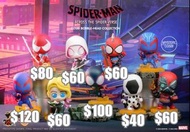 Hot Toys Marvel Cosbi Across the Spiderverse 盲盒 公仔🕸️；Hottoys Spiderman Spidervese Bobble-Head Collec