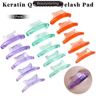 BEAUTYSTARTING 5 Pairs Applicator Tools Eyelash Extension Silicone Pads Reusable Eyelash Extension C