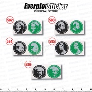 🔥ReadyStock🔥 Sticker Pantulan Cahaya Tok Guru Nik Aziz , Ustaz Azhar Idrus. size 1.5 inch