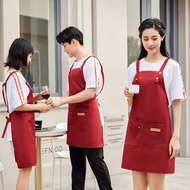 Bp Apron Waiter Cafe and Restaurant Cooking Apron Kitchen Men Women Epron Work Adult