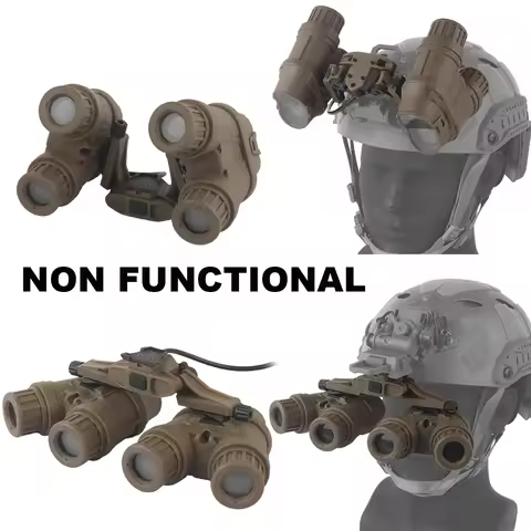 Tactical GPNVG-18 Night Vision Goggles Flipable Dummy Model NVG Mount FAST Airsoft Helmet Binoculars