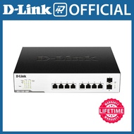 D-Link (DGS-1100-10MP) Black PoE Switch 8 Port Smart Managed Gigabit Ethernet + 2 SFP Ports