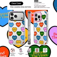 Beyond The Vines Case Black PINK CAMERA RING EDITION Impact Magnetic Suction Clear Case for IPhone 1