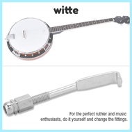 WITTE 24Pcs Banjo Parts, silver Adjustable Tension Banjo Hooks,  zinc alloy Banjo Bracket Hook Instr