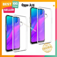 Oppo A15 Softcase Soft Slim Case Casing Silikon Cover Clear Bening