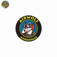 Airspace company manufacture helicopter sticker