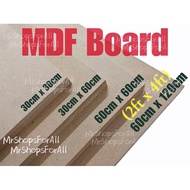 💥HOT DEAL!!! MDF Board (2ft x 4ft) 18mm Thickness Board Customizing to sizes