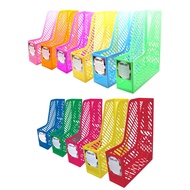 *PARTY WORLD* A4 FILE BOX F4 DOCUMENT BOOKSHELF/ PREMIUM PLASTIC BOOKSHELF/ FILE ORGANIZER/