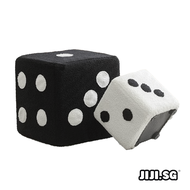 (JIJI SG) Dice Bench Stool - Ottoman / Chair / Sherpa / Stool / Soft / Low Stool / Children Stool