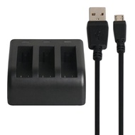 3 Battery Port 5V/ 2.1 A Micro USB Charger for GoPro Fusion Action Camera Battery Charger