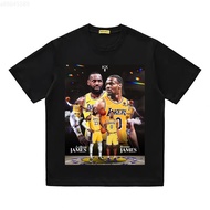 James LeBron James LeBron James Russell Wes Brook Pure Cotton T-shirt Washed Short T American Washed