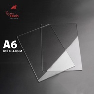 Akrilik Bening 1,5 mm Ukuran A6 Lembaran (15x10cm)