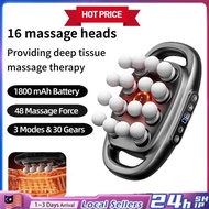 New 16-Head Massage Gun Electric Massager with Fascial Massage Machine Full Body Massage Relieve Fas