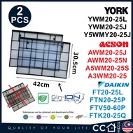 Genuine/Original Part YORK ACSON DAIKIN AirCond Filter For Wall Mounted 1-2.5HP ( 2PCS ) YORK FILTER