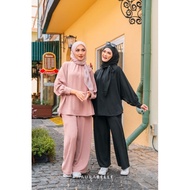[READY STOCK] HAURABELLE | BETTY SET IRONLESS SET BAJU SELUAR SIZE S - 2XL (ORI 100% HQ)