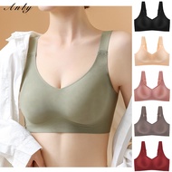 M-3XL Japan SUJI 9.0 Bra/ Set, Thin Wide Straps + Latex Pads Large Breasts Large Size Seamless bra, Anti-Sagging Bra