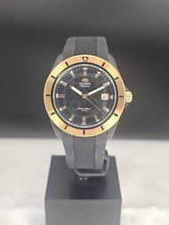 นาฬิกา ORIENT Japan Automatic เครื่องญี่ปุ่น สายยางดำ ประกัน1ปี