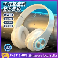 Wireless Headset Bluetooth 5.0 Colorful LED Bass Stereo Wireless Headphones Ove-Ear Headphones Wireless Headphone
