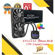 EVGA CLC 280mm All-In-One RGB LED CPU Liquid Cooler – 2x FX13 140mm PWM Fans
