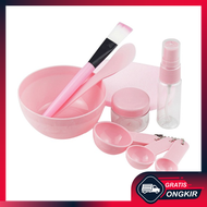 Gratis Ongkir -  Mangkok Masker Set 9 in 1 / Kuas Alat Make Up / Mask Bowl / Mask Tool / Kecantikan