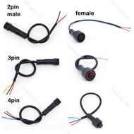 0.2m M12 2 3 4 Pin Male Female Waterproof IP65 power supply Connector plug Cable Wire for LED Strips