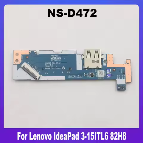 NS-D472 5C50S25174 New Original For Lenovo IdeaPad 3-15ITL6 82H8 Laptop USB Power Button Audio Board
