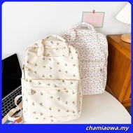 Korean Fashion Flower Pattern Bagpack Doughnut Macaroon Backpack Girls' Large Capacity Laptop Bag