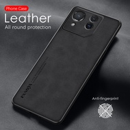Asus ROG Phone 8 Pro Case Protect Lens Sheepskin Leather Back Cover For Asus ROG Phone 8 Pro Asus ROG Phone 8 Pro 6.78" Shockproof Coque