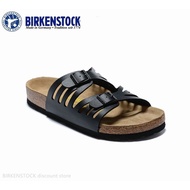 Birkenstock Grana Men's/Female Classic Cork Black Matte Slippers 34-44