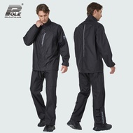 POLE－RACING | ชุดกันฝนสำหรับขี่มอเตอร์ไซค์ เสา AR867 สีเทา เอ็กซ์แอล