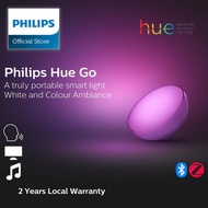 Philips Hue Go White and Color Portable Dimmable LED Smart Light Table Lamp Bluetooth &amp; Zigbee compatible Works with Alexa HomeKit &amp; Google Assistant | Halloween Ambience Light - place within pumpkin