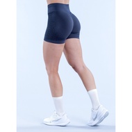 DFYNE Three-Segment Waist Pleated Hip-Lifting Low-Waist Wrapped Chest Fitness Seamless Yoga Shorts