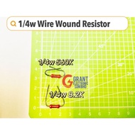 1/4w 0.25w Red Wire Wound Resistor 8.2k 560k Cement Resistor 0.25w