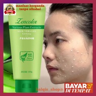[ Ready Stock ] Lencolor Aloe Vera Exfoliating Gel Cleansing Face Remove Dirt Nourishing Moisturizin