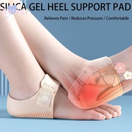BORRAONE 1PAIR Gel Heel Cushion, Reduces Pressure Relieves Pain Heel Socks, Breathable S/L Anti-Crac