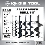 HILTEM EARTH AUGER DRILL BIT ONLY/ 3.2” 4” 6” 8” 10” 12”/ AUGER HOLE DIGGER BIT/ MATA MESIN KOREK TA