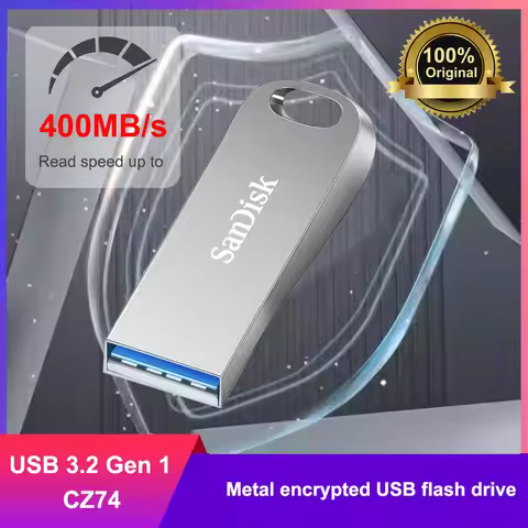 SanDisk 100% Original Genuine Ultra Luxe USB 3.2 USB Flash Drive 32GB 64GB 128GB 256GB Pen Drive Mem