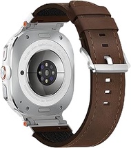 Leather Band Compatible with Samsung Galaxy Watch 7/6/5/4/FE/Active 2 40mm 44mm/Watch 6 Classic 43mm