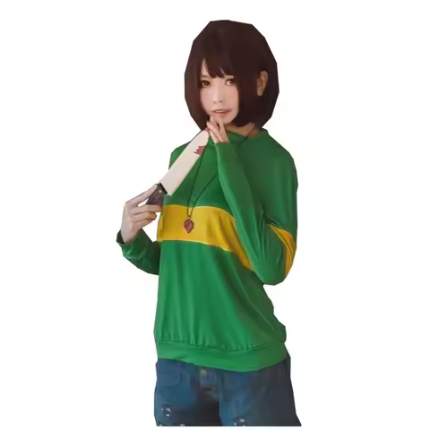 2026 Cosplay Undertale Frisk Chara Coat Hoodies Kid kiddo Halloween Costumes Sweatshirts Flowey Asri