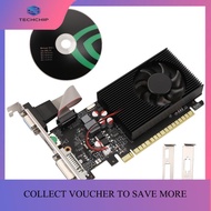 TECHCHIP-GT730 4GB DDR3 128Bit Graphics Card with -Compatible VGA DVI Port Office Graphics Card for