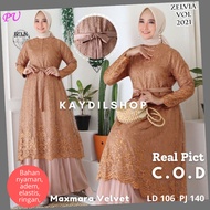 GAMIS PESTA WANITA NEW ZELVIA BAJU MUSLIM PESTA WANITA TERLARIS 2021