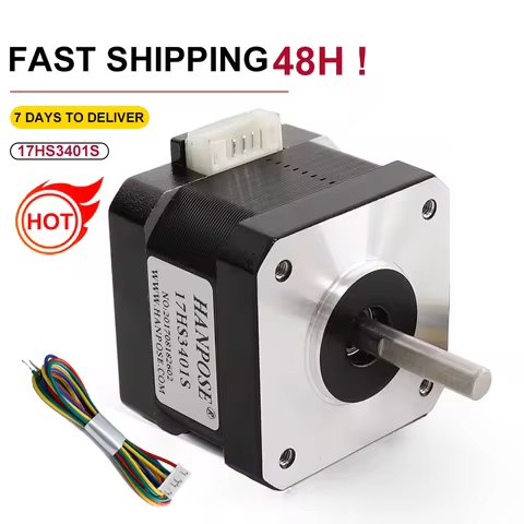 17HS3401S 4-lead CNC for 3D printer 1.3A 28N.CM High torque 42 motor 42x34 mm 42 step motor 42BYGH N